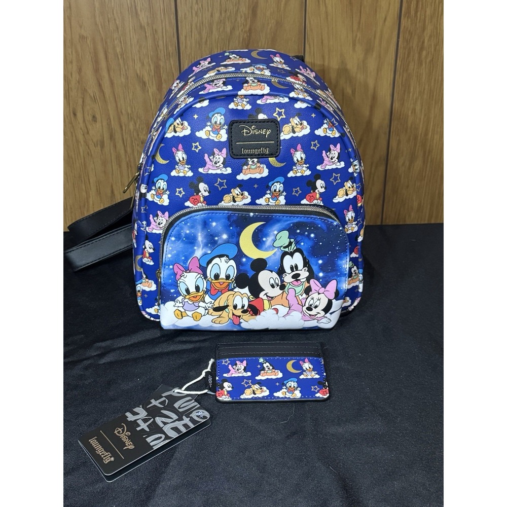 Loungefly Baby Mickey Mouse And Friends Wallet And Bag Set